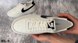 Мужские кожаные кроссовки Nike Leather N1 White белые