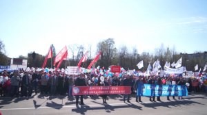 Демонстрация профсоюзов Череповца