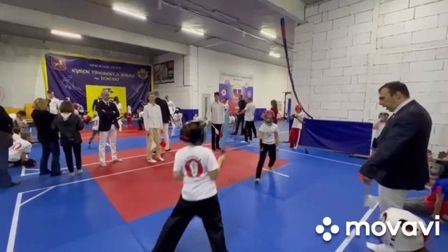 Японское фехтование - спочан, фрагмент чемпионата московской области, дети
