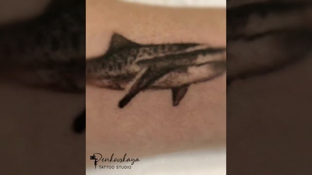 Татуировка акула.  #татустудия #татуекб #татуекатеринбург #татуировка #татумастерекб #татустудияекб