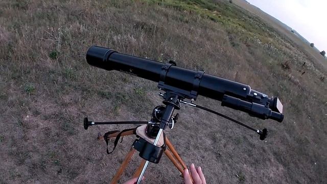 Краткий обзор телескопа 909 EQ2 на съемках анимации тесного сближения Галилеевых спутников. 15.08.2