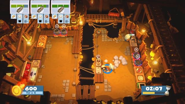 Overcooked! All You Can Eat Overcooked 2 level 2-4 4 star solo смотреть онлайн