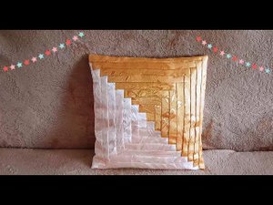 Как сшить наволочку на подушку из полосок ткани