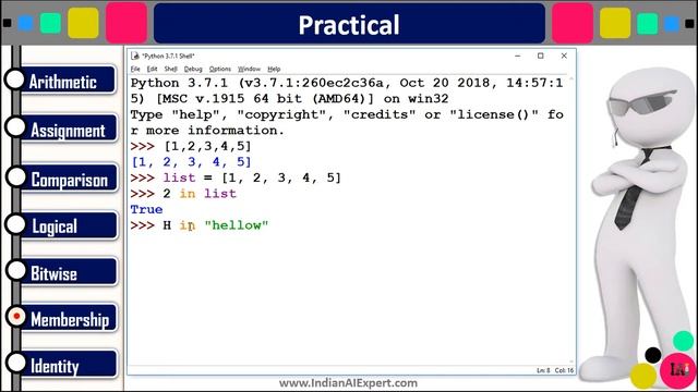 Membership Operators in Python | Python 3 Online Course (A to Z ) in Hindi #31