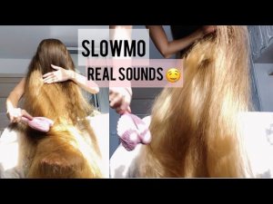 New hairbrush❗️SLOWMO❗️ ASMR hairflip /preview