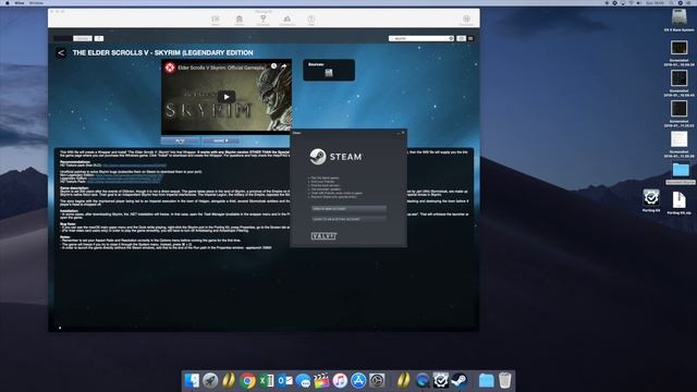 How to play Skyrim on mac through steam (and porting kit) - Revisited!