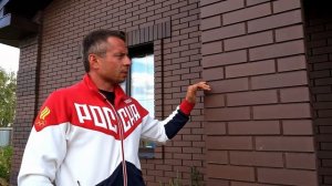 Одноэтажник . Облицовочный кирпич Тербунский гончар корица и графит