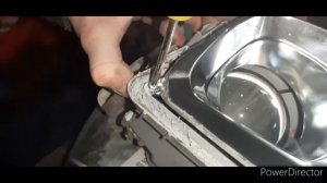 улучшение света, розборка, замена стекла фары мазда 626