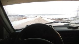 нива зимой по дороге с КАЙФОМ