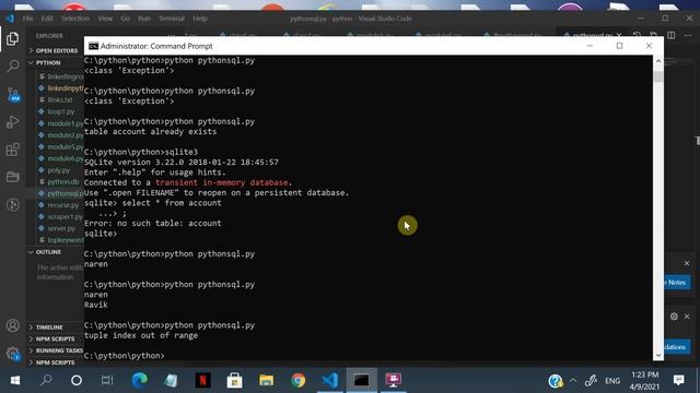 Learn  python and sqlite Database tutorial part 2