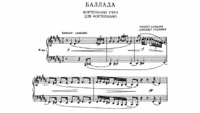 Джевдет Гаджиев / Jovdat Hajiyev: Баллада (Ballada, 1952)