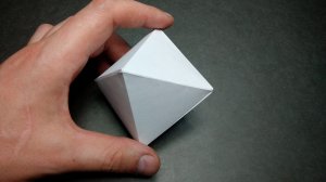 ◊  Восьмигранный куб — оригами | Октаэдр из бумаги, без клея и ножниц.  ☑