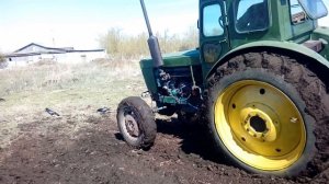 Первая работа на тракторе Т-40.