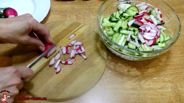 ВЕСЕННИЙ САЛАТ СВЕЖЕСТЬ?с кунжутной заправкой