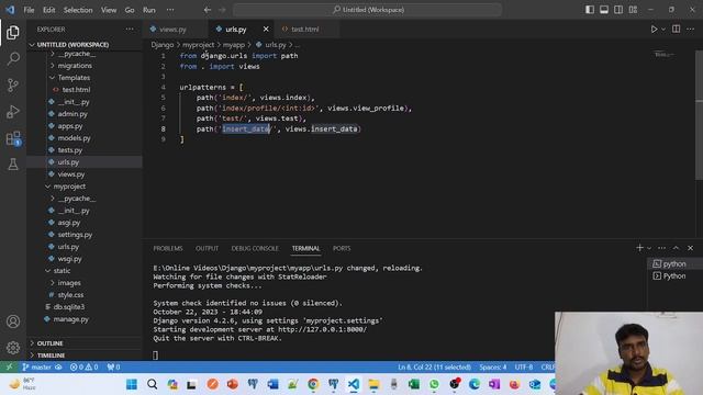 #15 | ORM - Insert Query PostgreSQL | Python Django Tutorial for Beginners | Full Stack Development
