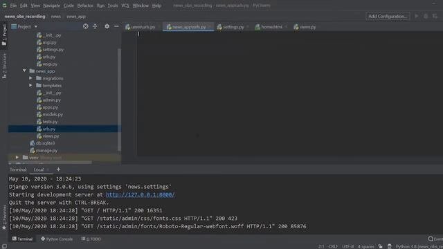 Программирование на питоне\\Делаем веб-приложение на джанго\\Python + Django ч.1