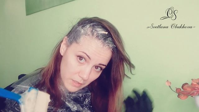 Как окрасить корни волос дома | Обухова Светлана смотреть онлайн