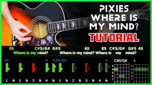Как играть "Pixies - Where Is My Mind?" на гитаре | Разбор песни