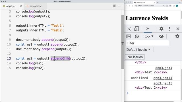 JavaScript DOM Adding and Removing Elements from web page with code examples