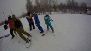 Горные лыжи в Новосибирске. Горнолыжный комплекс "Ключи". Skiing in the Kluchi