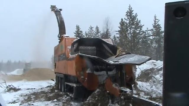 Щеподробилка Doppstadt DH 910 - измельчение веток деревьев смотреть онлайн