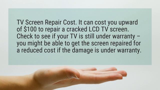 How much does it cost to fix a cracked TV screen? смотреть онлайн