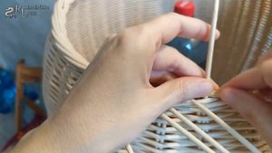 №42 Урок. Загибка розга из 5\ плетение из газетных трубочек \бумажная лоза