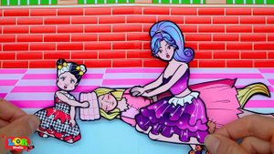 Cartoon - Paper Dolls Dress Up - Poor Family vs Rich Family Contest Dress - Barbie Story & Crafts