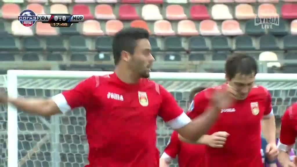 Уфа - Мордовия, Марсиньо, Гол, 1-0