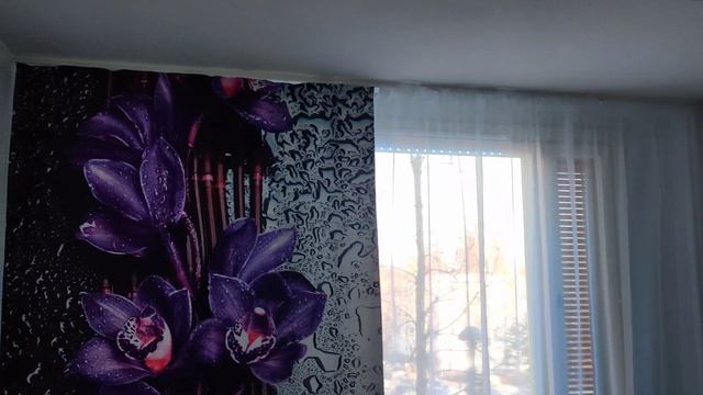 Обзор фотошторы. Ткань блэкаут.