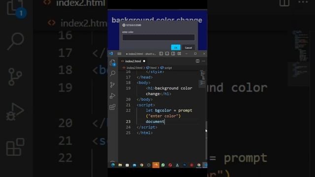 basic background color change trick JavaScript