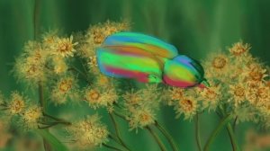 How to draw a bug? Time-lapse beautiful bug on Procreate \ Рисование бронзовки