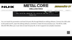 NUX Metal Core Deluxe MKII Pedal | NUX Core Series 2023 | NUX Metal Core DLX MKII Pedal