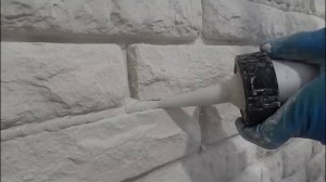 Декоративный кирпич - затирка швов.