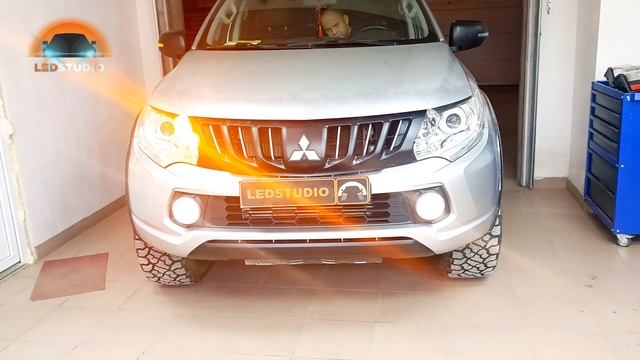 Mitsubishi L200 модернизация фар