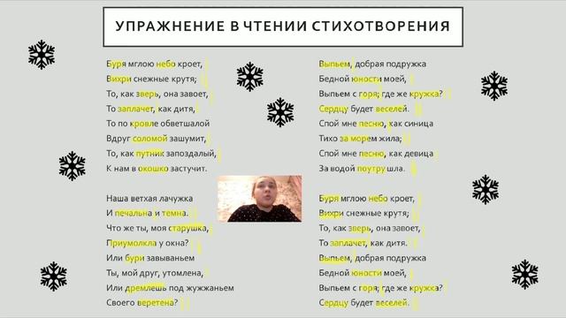А . С.  Пушкин "Зимний вечер" 3 класс