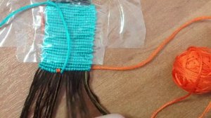 Видео урок фенечка прямым плетением более двух цве