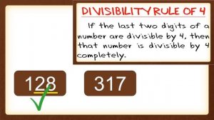 DIVISIBILITY RULE OF 4 | Divisibility Rule | Mathematics