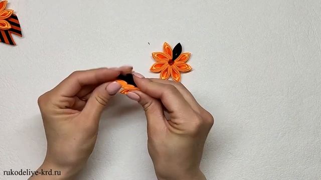 Георгиевские ленты своими руками георгиевскаялента ? Мастер класс Канзаши ? DIY