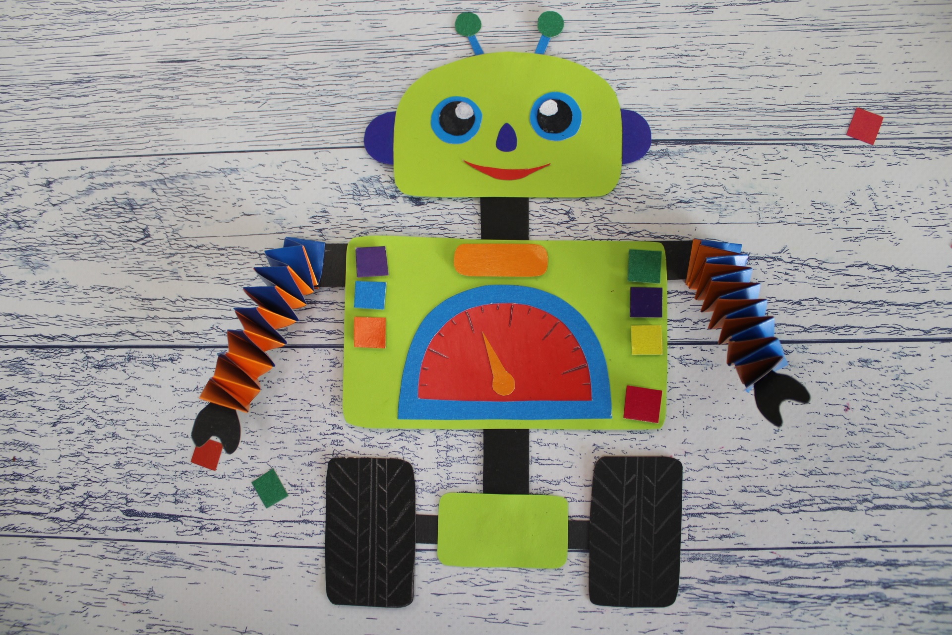 Робот аппликация для детей