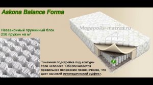 Матрас Аскона Balance Forma. Полный обзор недорогого ортопедического матраса!