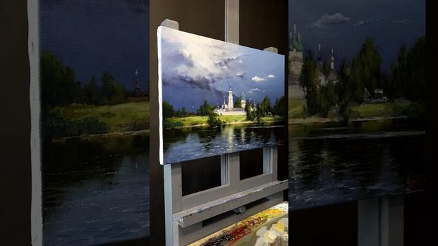 Картина. Перед грозой. Процесс живописи #28 смотреть онлайн