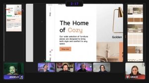 RDL 2 - Match 3: Angelo vs Grace | Minimal Furniture Brand Theme | Web Design Esports on Figma
