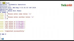 Arithmetic Operators | Shell Scripting Beginners Tutorial-34