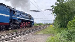 С Днём Победы! Паровоз П36-0218 С ретро-поездом №6094 ”Победа” Ростов на Дону-Таганрог
