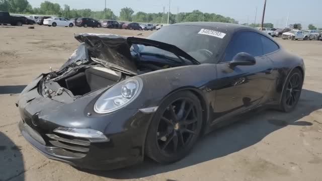 Восстановление разбитого Porsche Carrera 991 за 10 минут смотреть онлайн