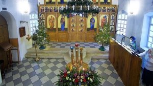 Навечерие Богоявления. Царские часы, Вечерня, Литургия, Великое освящение воды