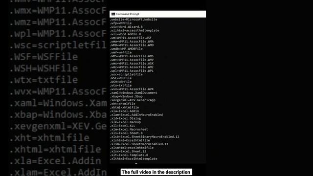 CMD tutorial | The assoc command #windows #cmd #windows11 #linux