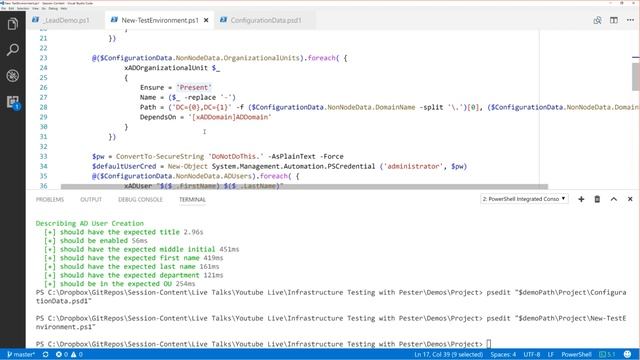 Infrastructure Testing with Pester смотреть онлайн
