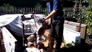 самодельные козлы для пилки дров
